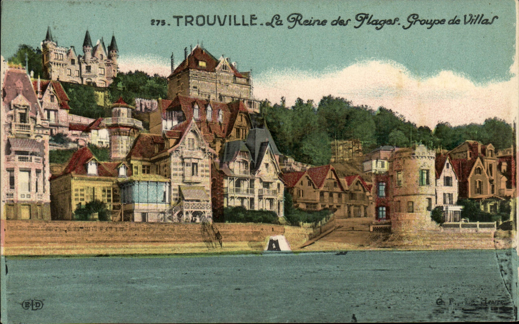 CPA Trouville Groupe de villas