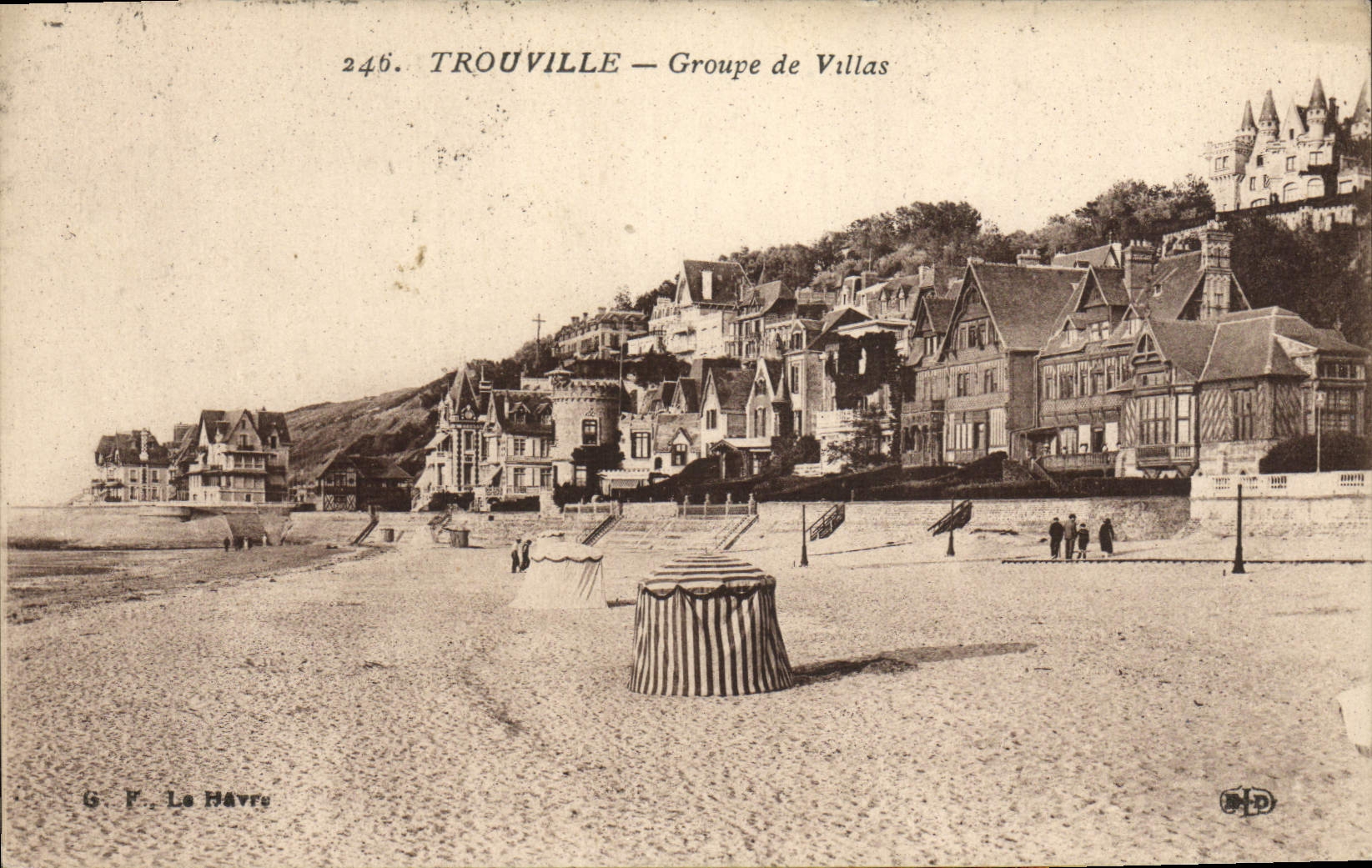 CPA Trouville Groupe de villas