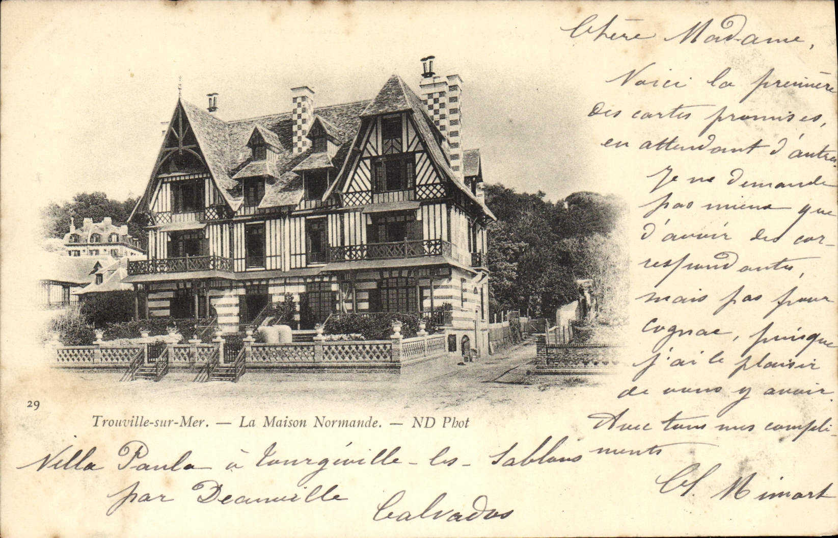 CPA Trouville La maison normande