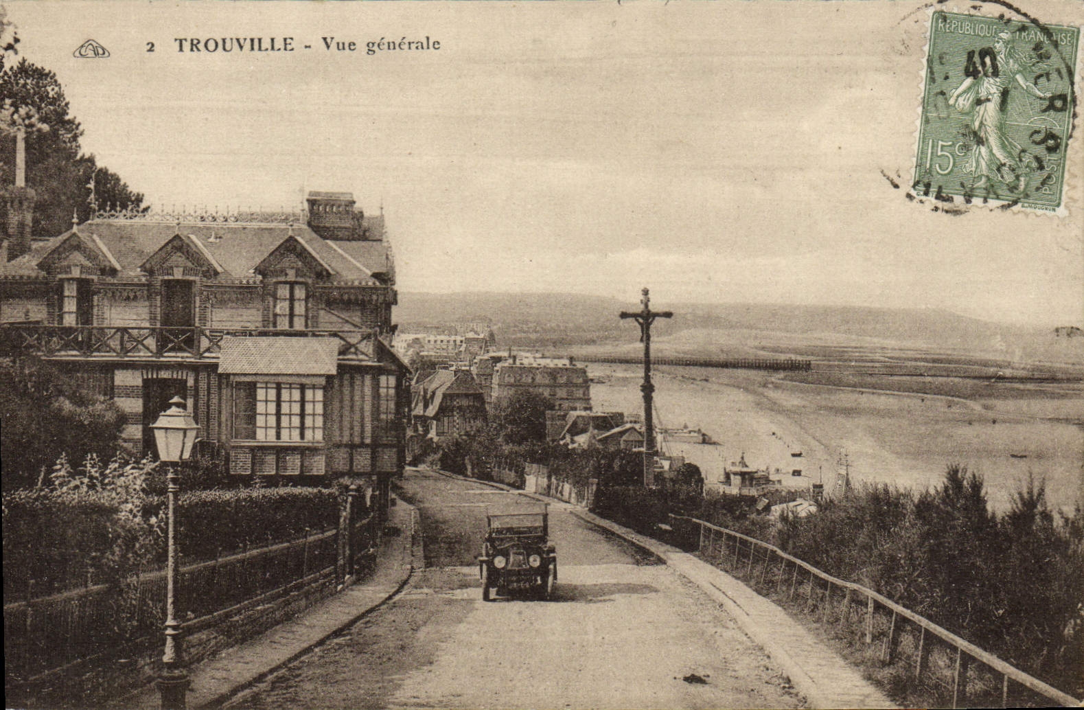 CPA Trouville Vue generale