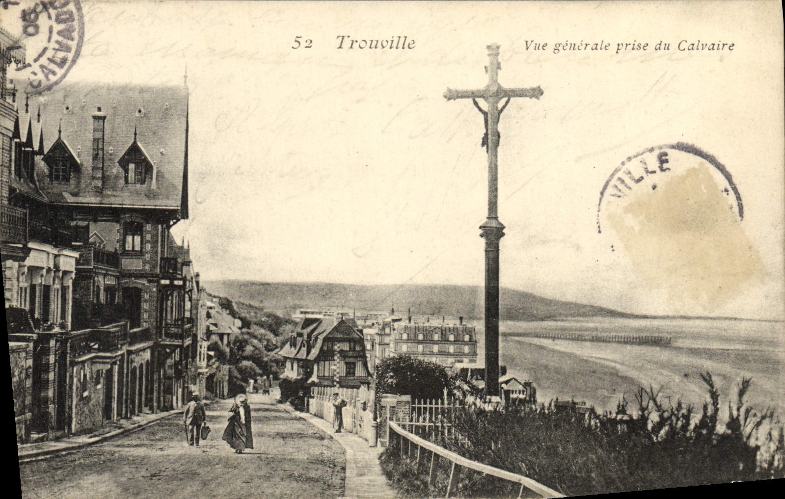CPA Trouville Vue generale prise du calvaire