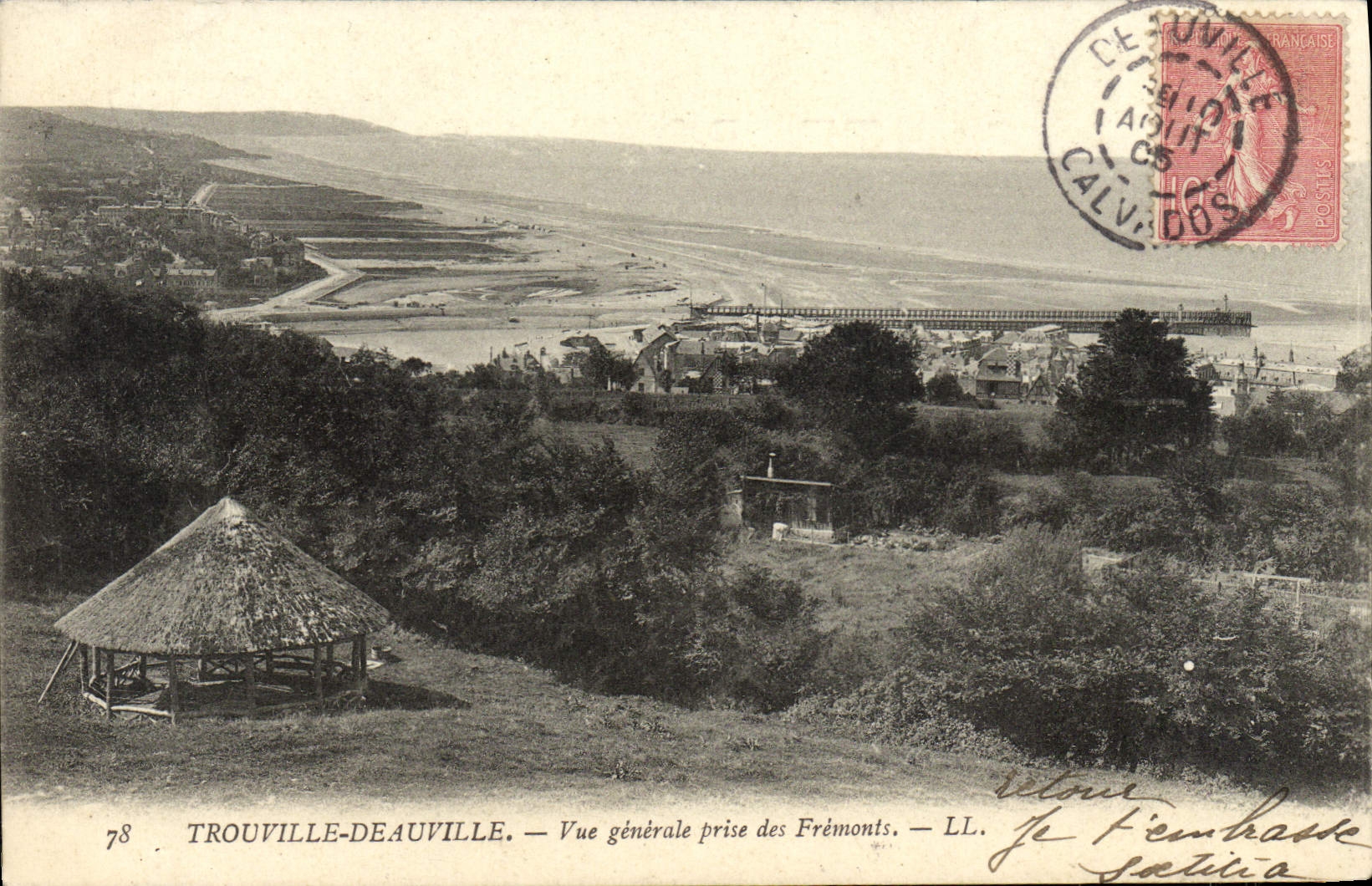 CPA Trouville Deauville vue generale prise des fremonts