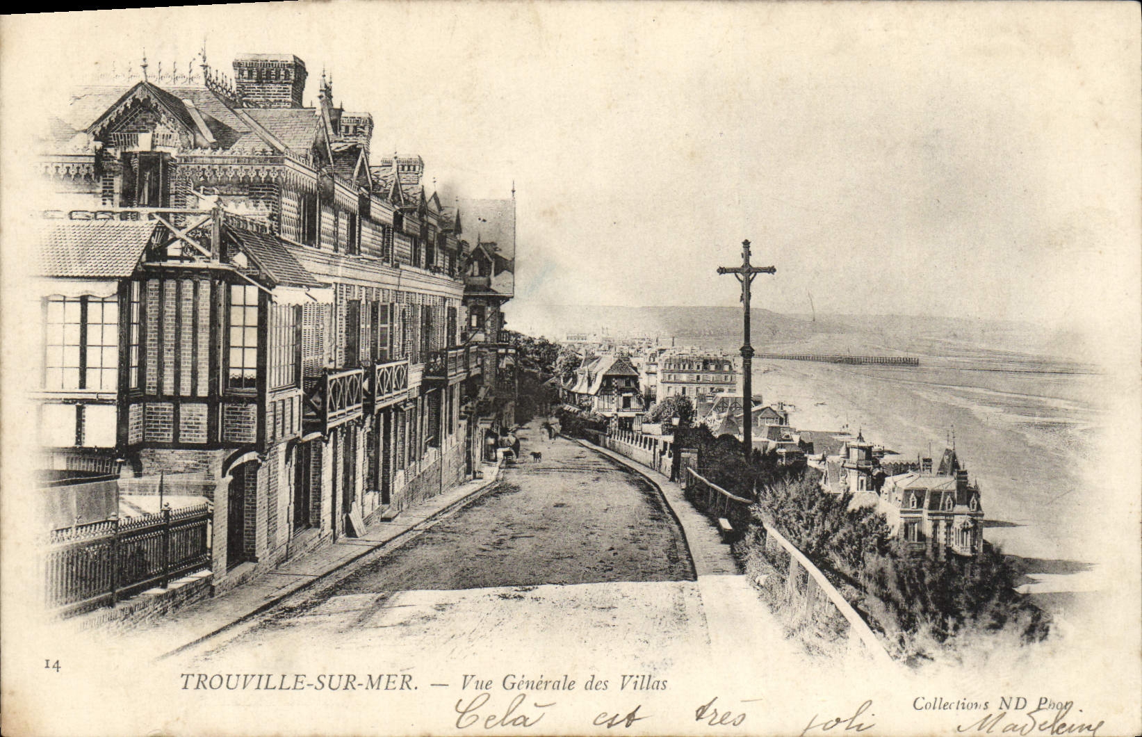 CPA Trouville Sur Mer vue generale des villas