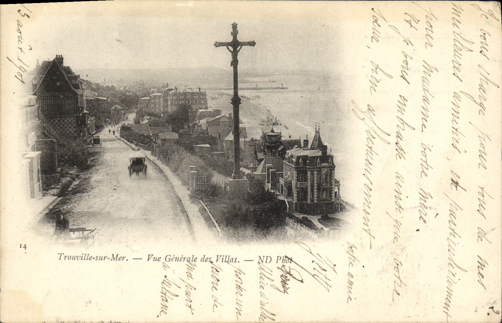 CPA Trouville Sur Mer Vue generale des villas