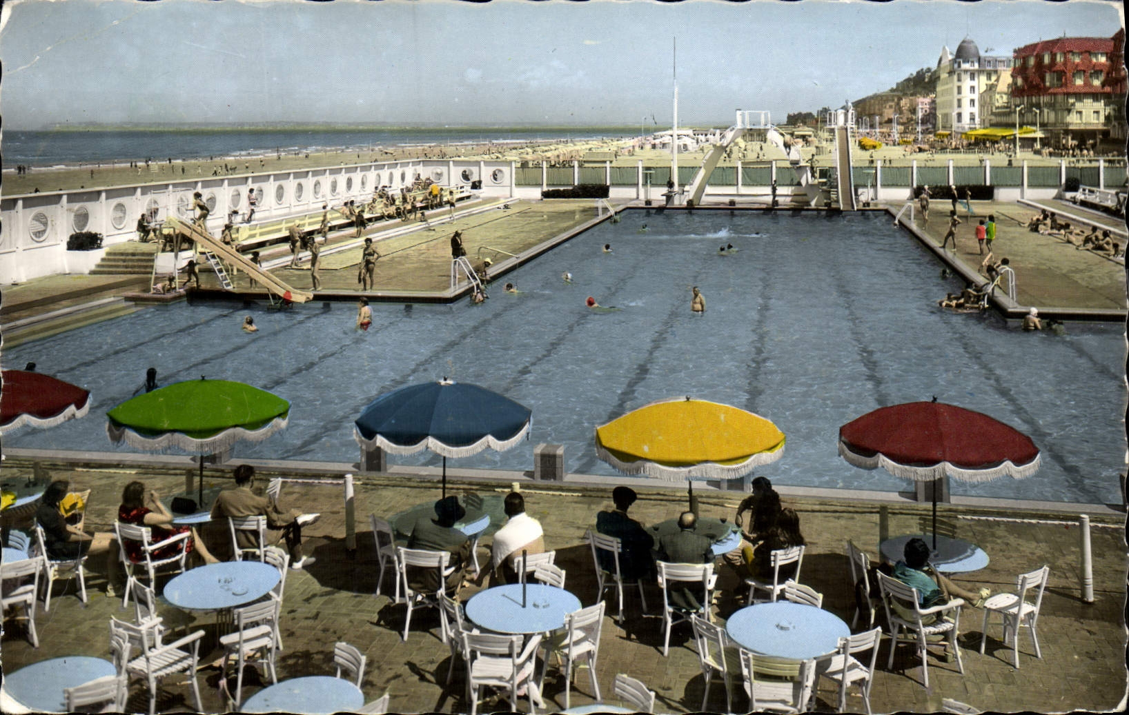 CPM Trouville La piscine