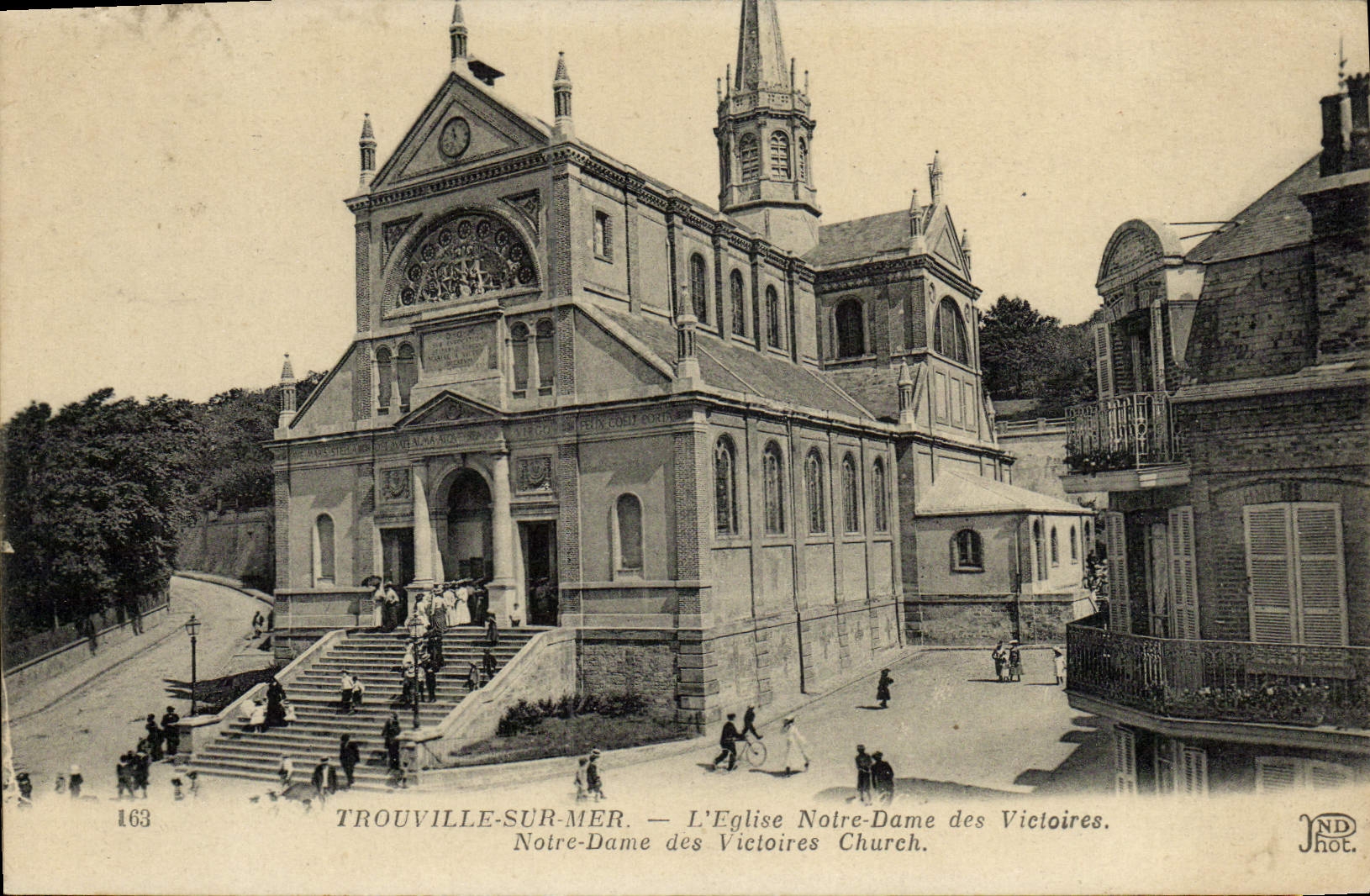 VINTAGE POSTCARD Trouville On Sea the Church our lady of the victories