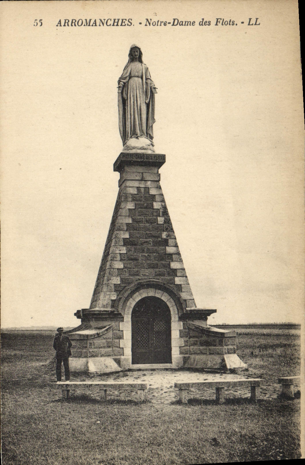 POSTAL Arromanches de la VENDIMIA nuestra señora de las inundaciones