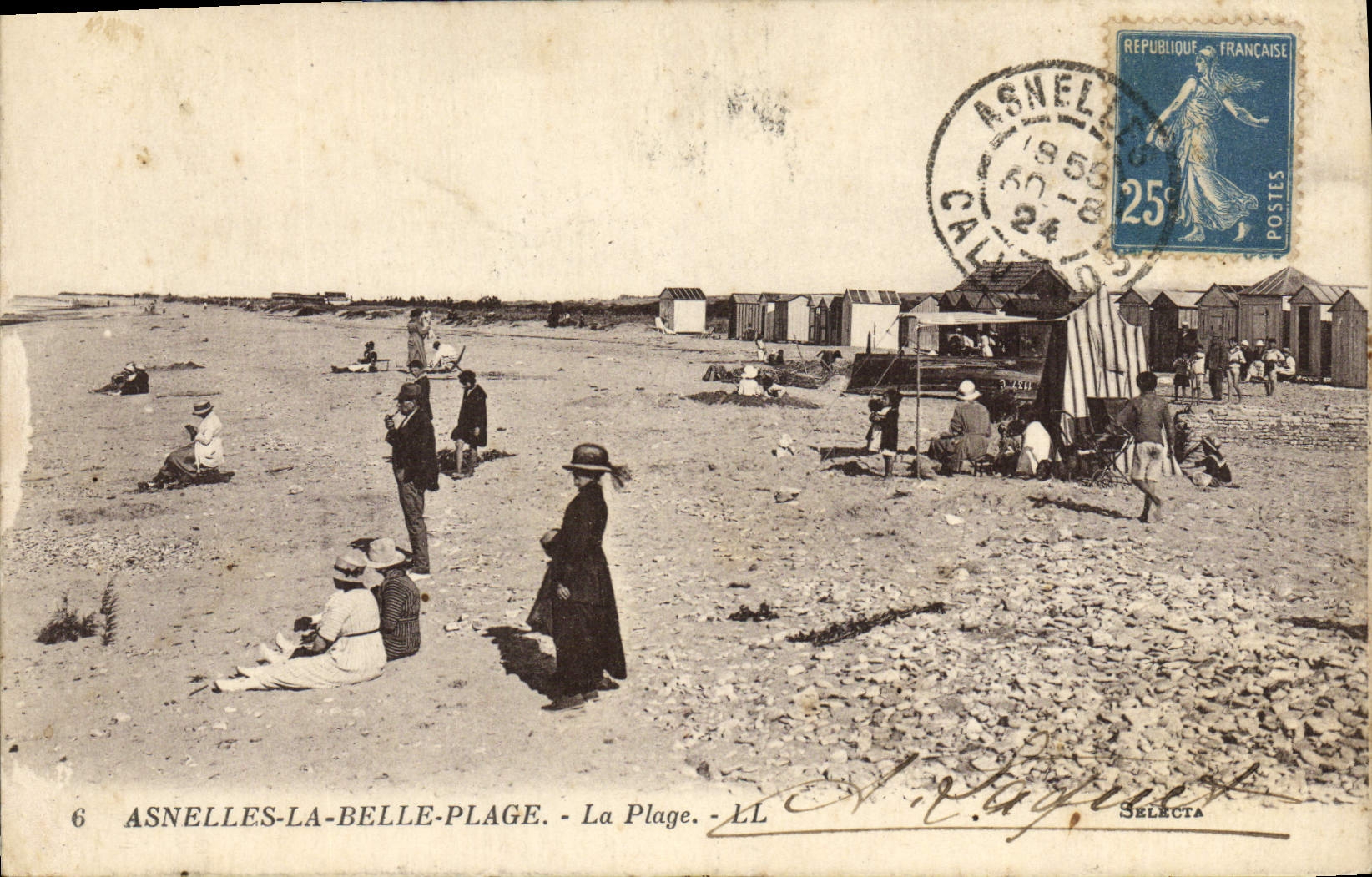 CPA Asnelles La Belle Plage La Plage