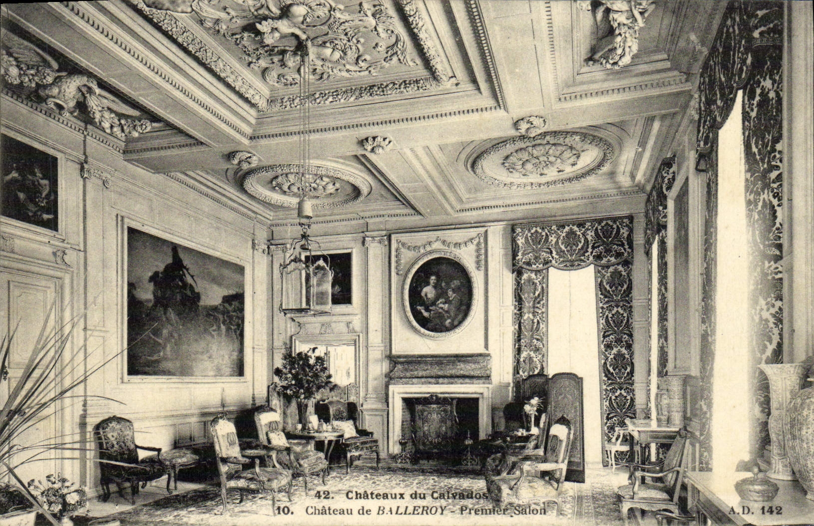 CPA Chateaux du calvados Chateau de Balleroy Premier salon 