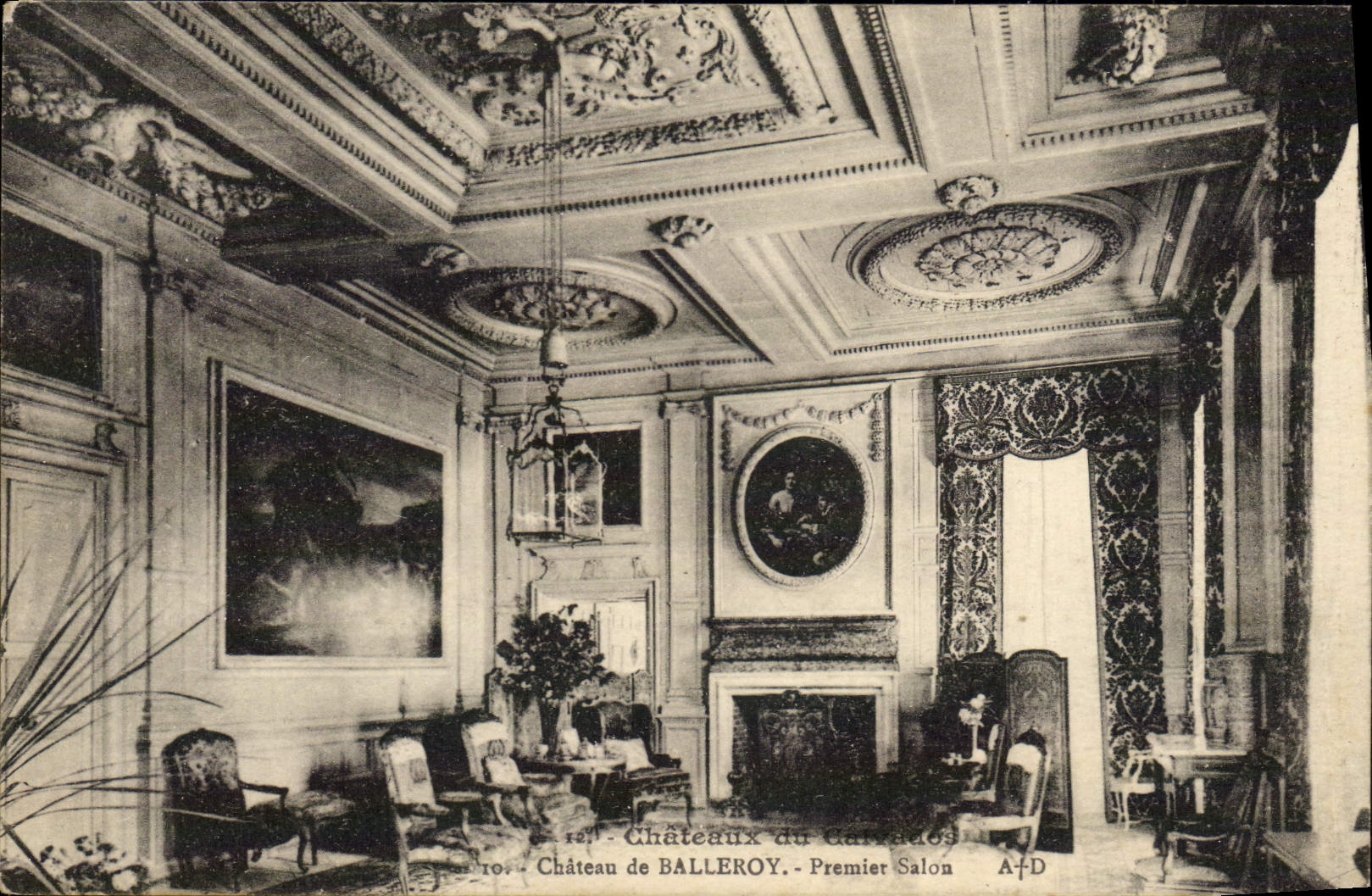 CPA Chateaux du calvados Chateau de Balleroy Premier salon