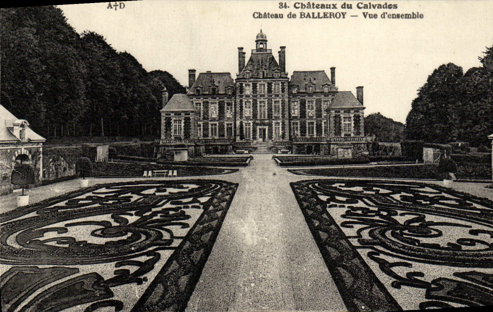 CPA Chateaux du calvados chateau de Balleroy vue d'ensemble