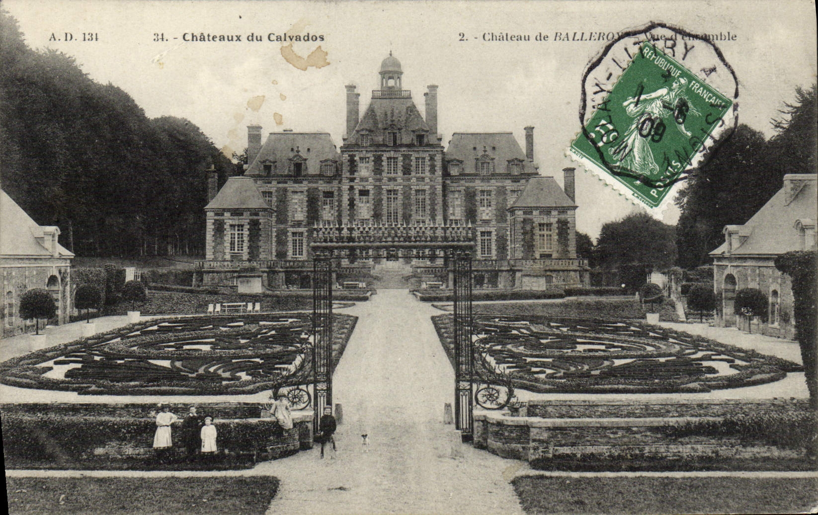 CPA Chateaux du calvados chateau de Balleroy vue d'ensemble