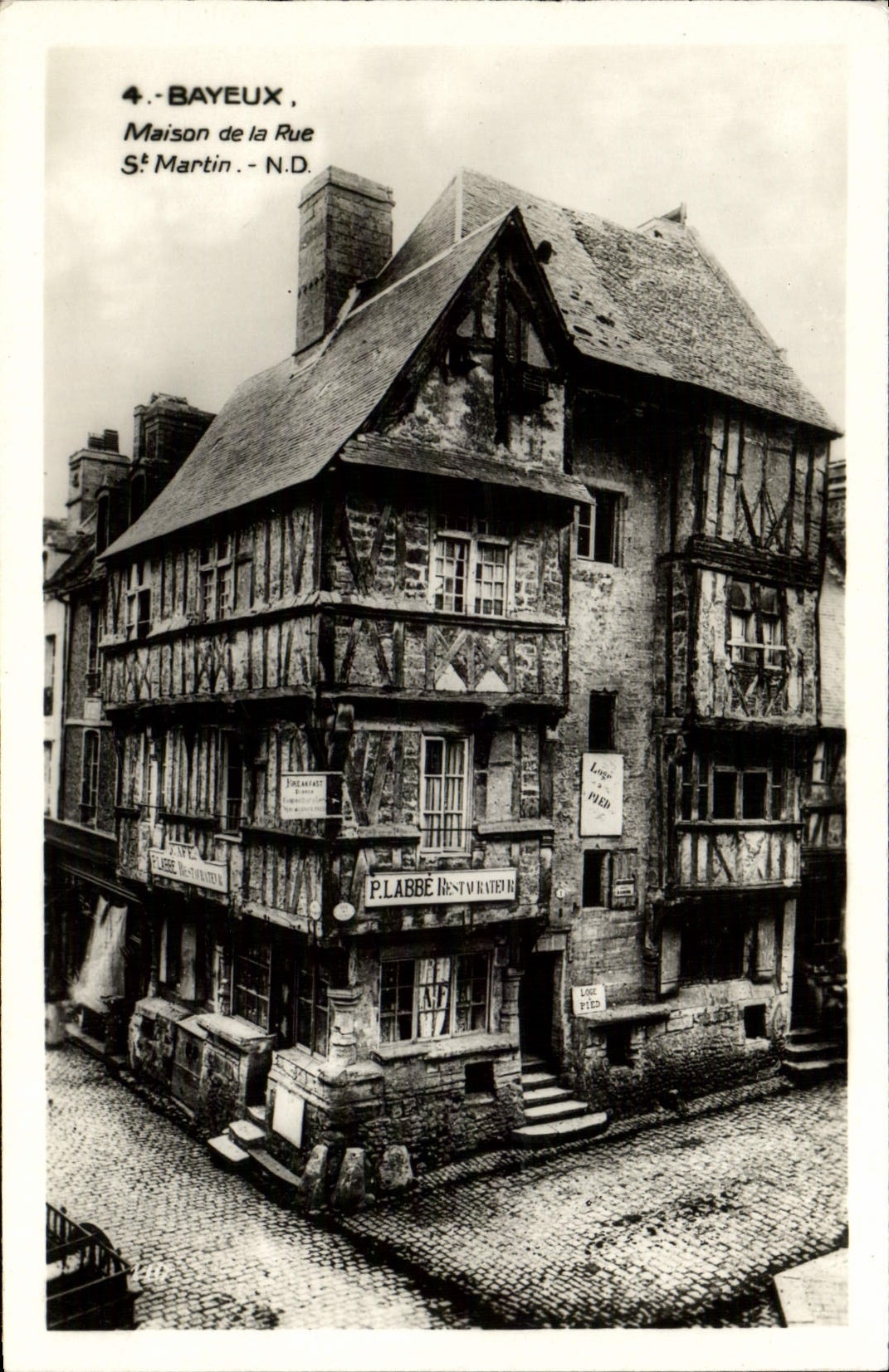Casa de Bayeux de la POSTAL de la VENDIMIA de la calle San Martín