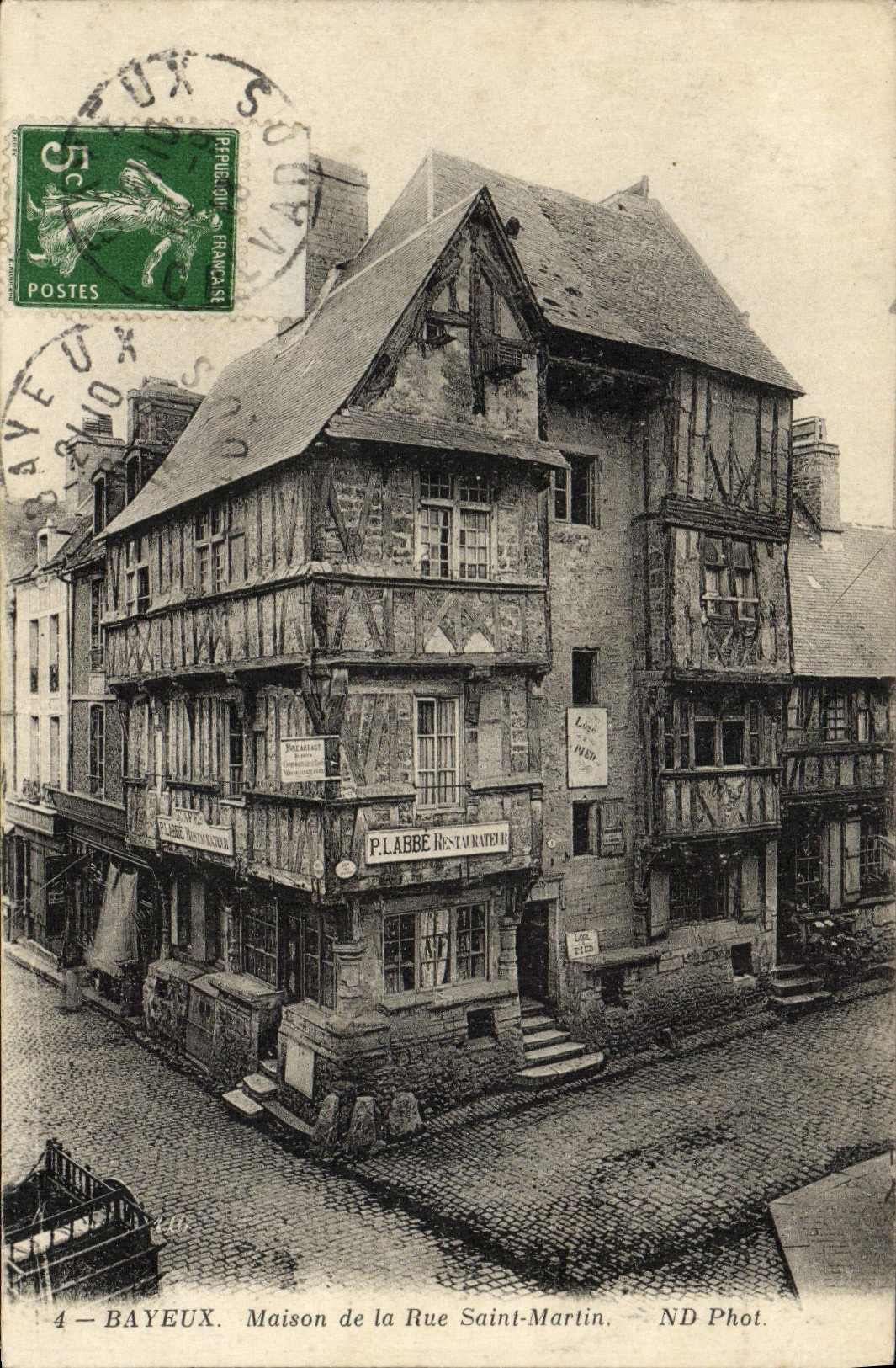 CPA Bayeux Maison de la rue Saint Martin
