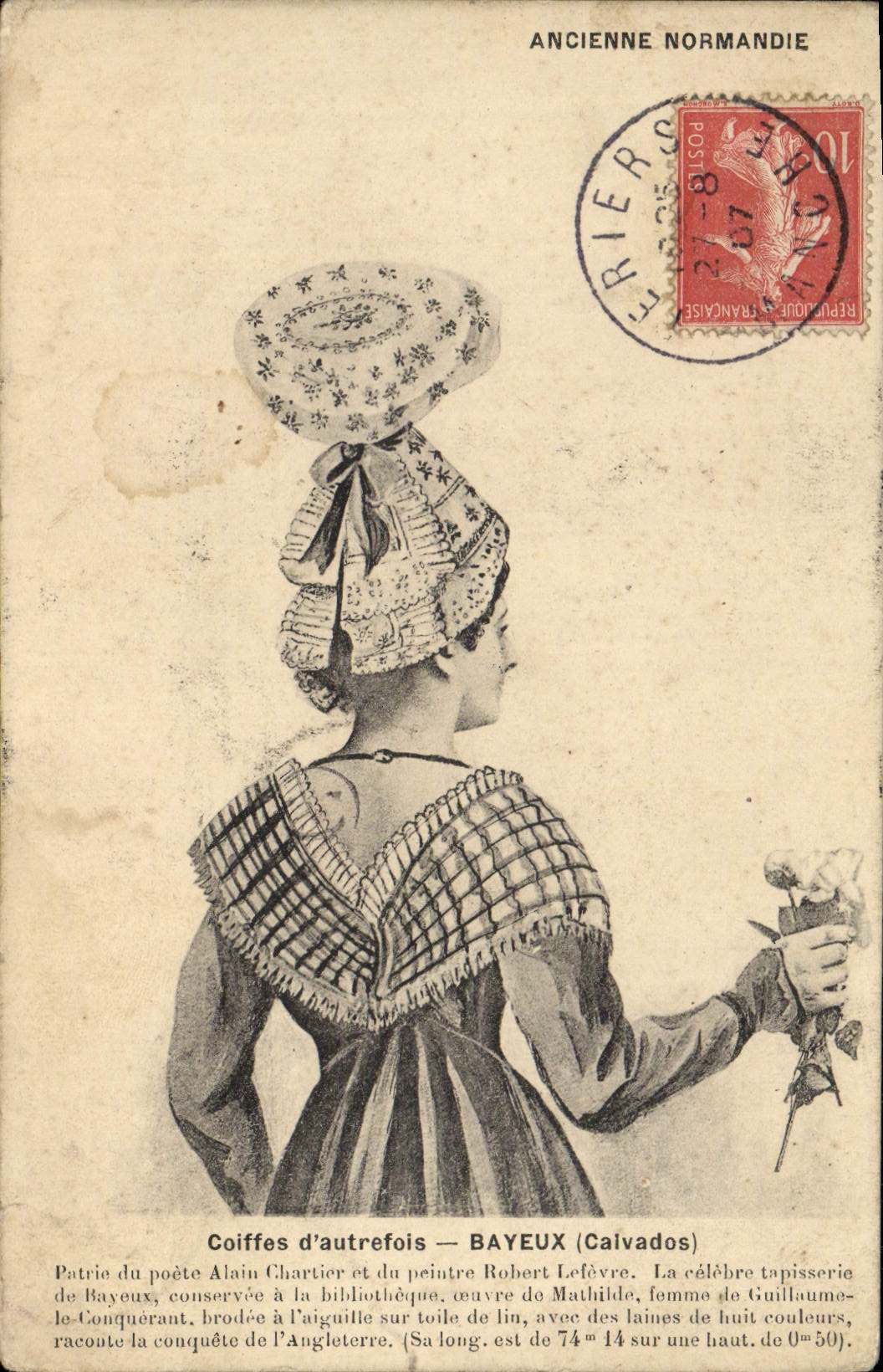 POSTAL Coffies de la VENDIMIA antes de Bayeux