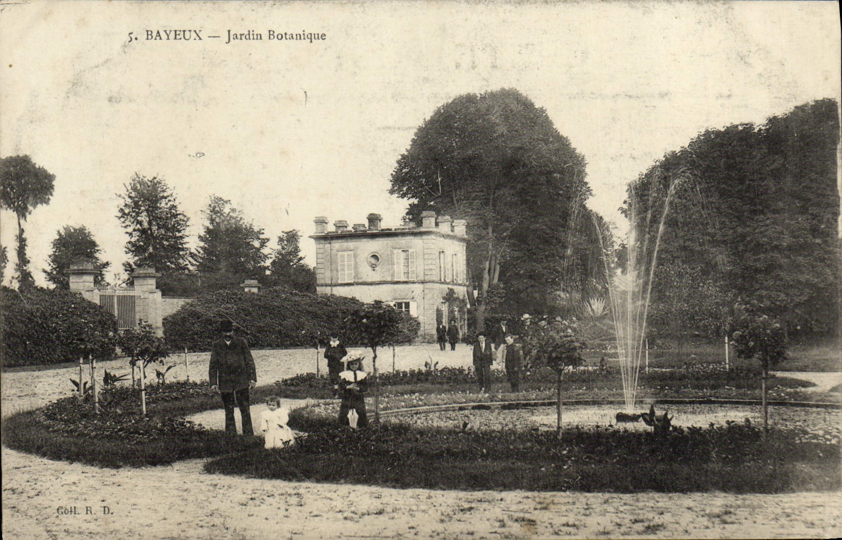 CPA Bayeux Jardin botanique