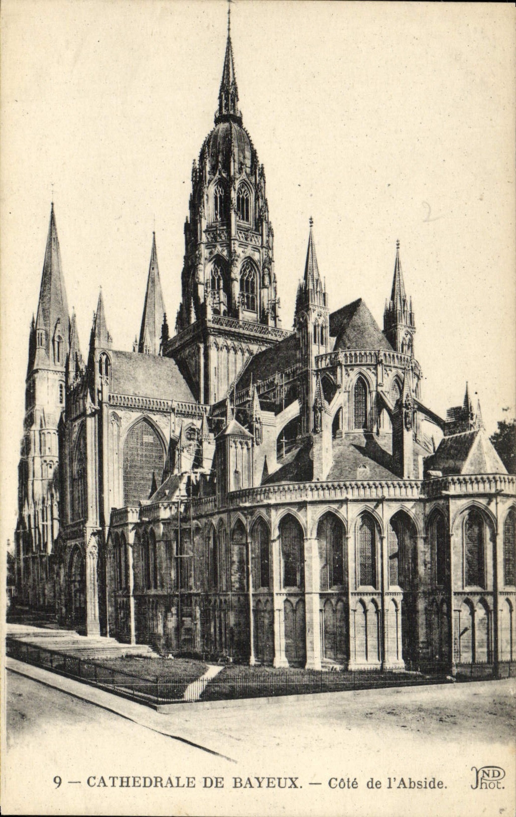 La POSTAL Cathedrale de la VENDIMIA de Bayeux dimensiona apse
