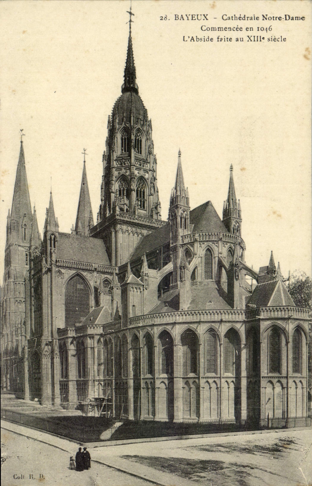 Catedral de Bayeux Notre Dame de la POSTAL de la VENDIMIA