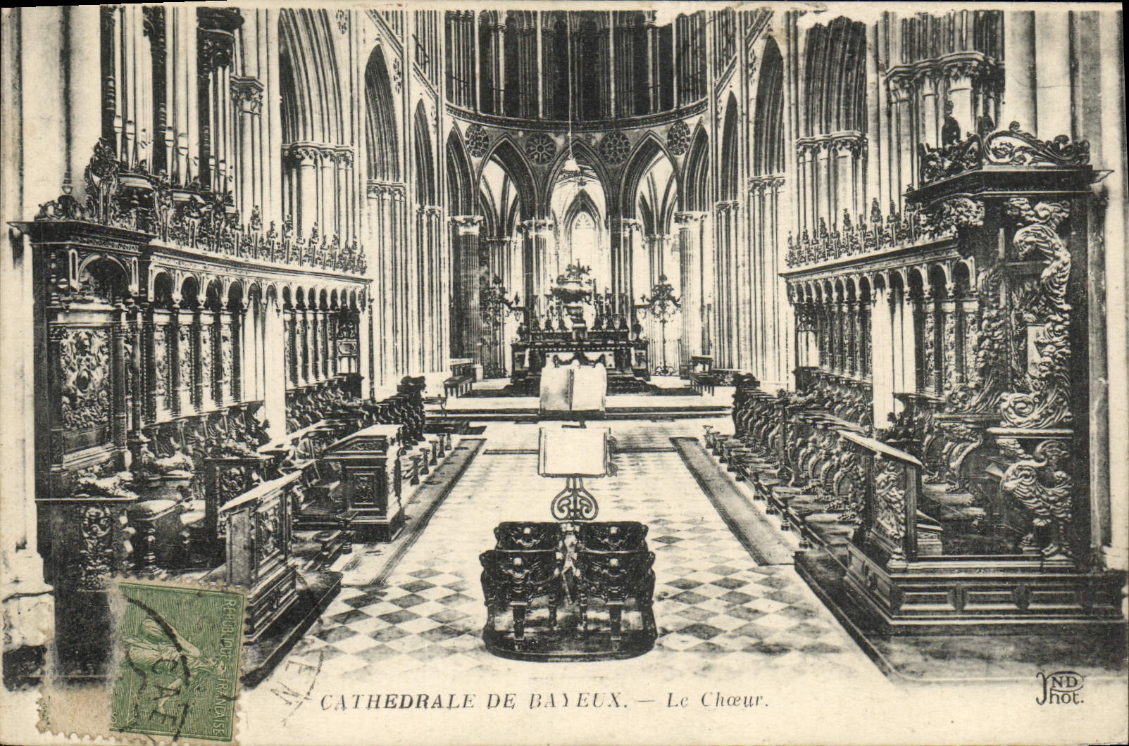 CPA Bayeux La Cathedrale Le choeur 