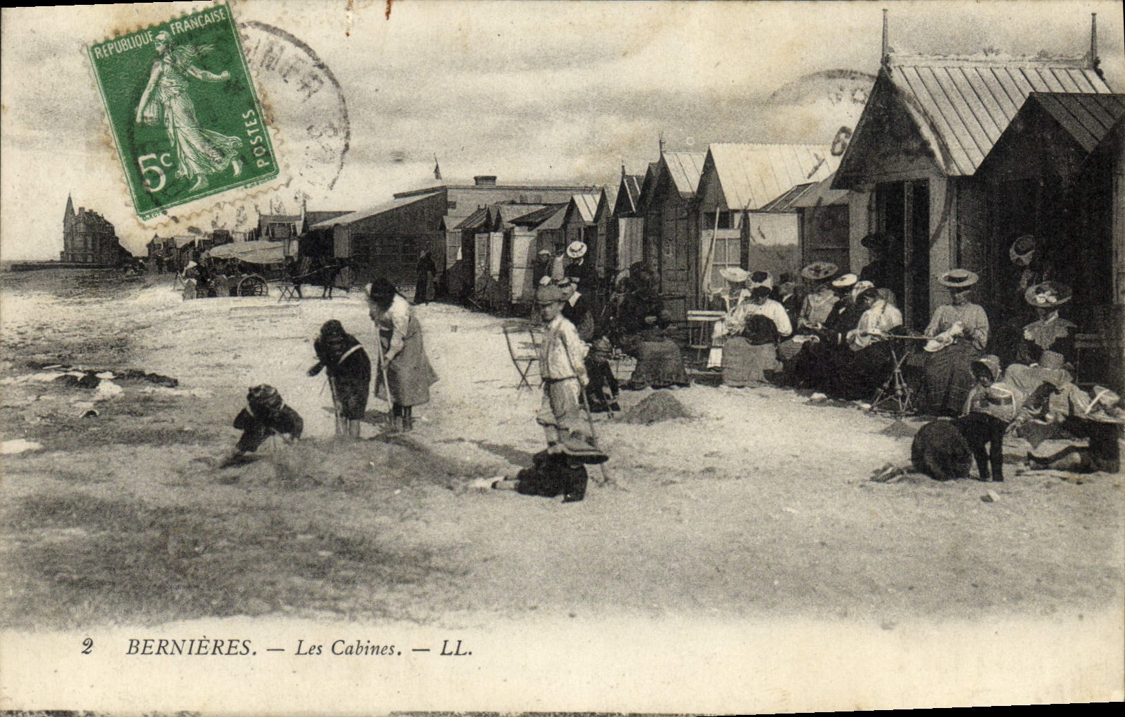 VINTAGE POSTCARD Bernieres Cahines