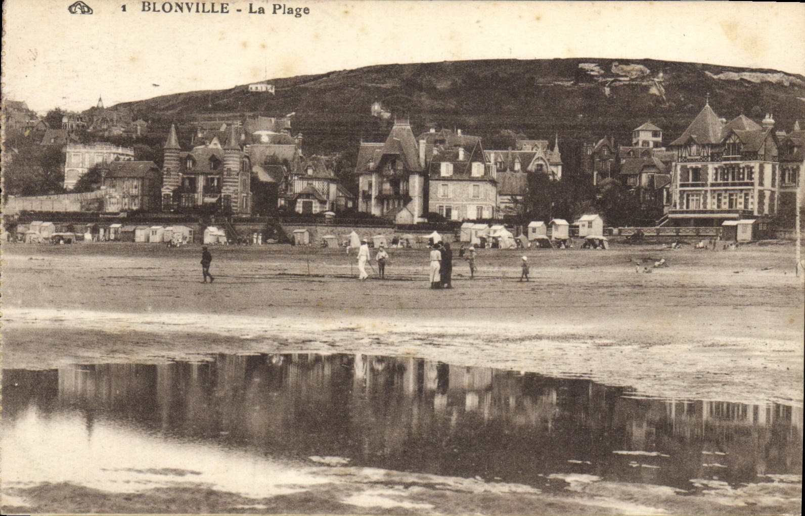 VINTAGE POSTCARD Blonville the Beach
