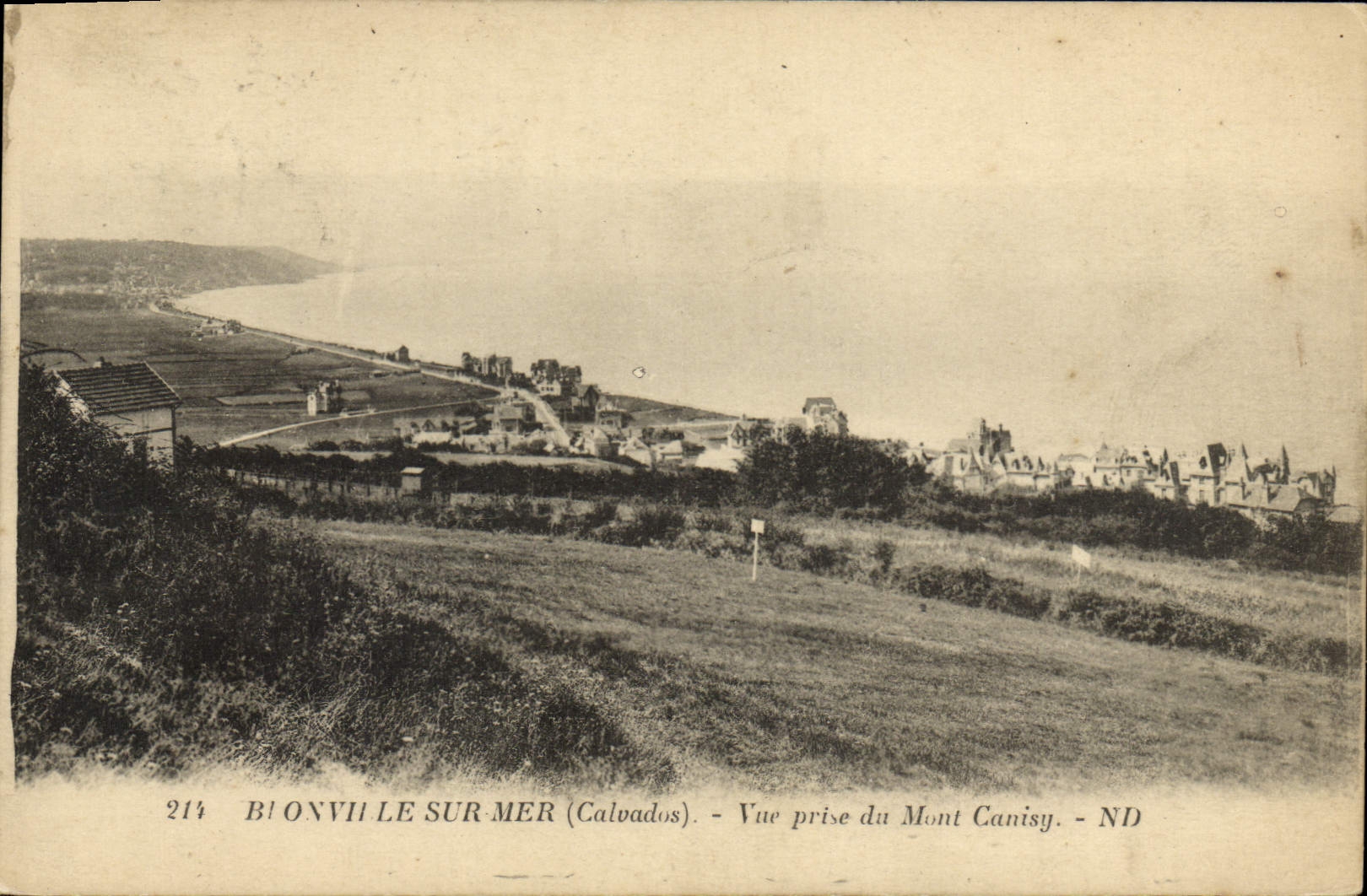 CPA Blonville sur Mer Vue prise du Mont Canisy 