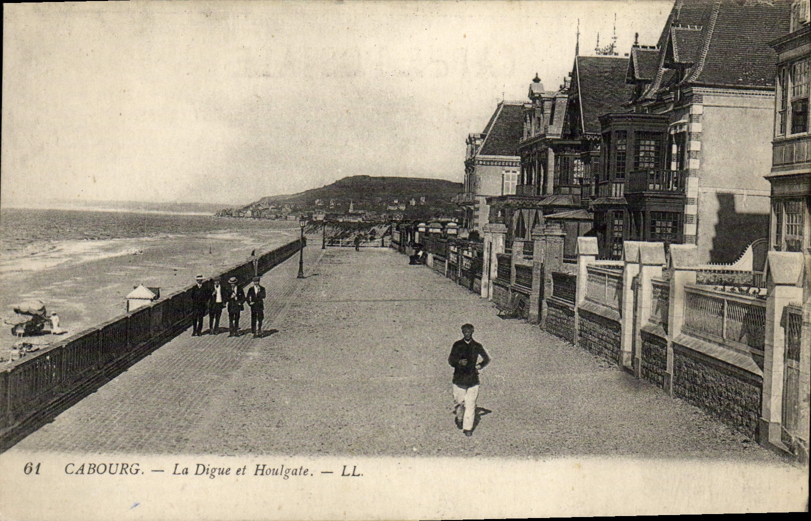 POSTAL Cabourg de la VENDIMIA la presa y el Houlgate