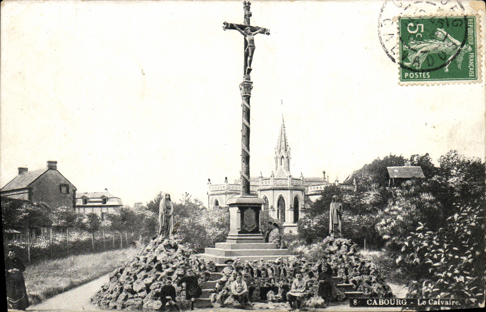 VINTAGE POSTCARD Cabourg the martyrdom