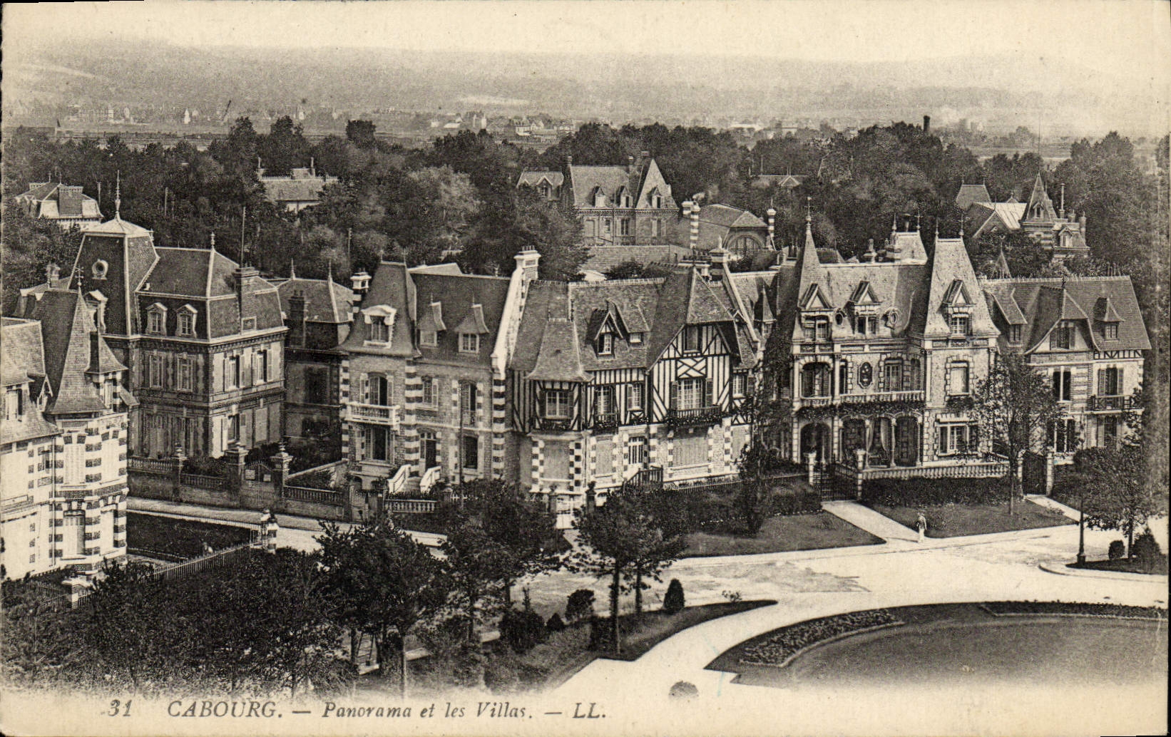 CPA Cabourg Panorama et les Villas