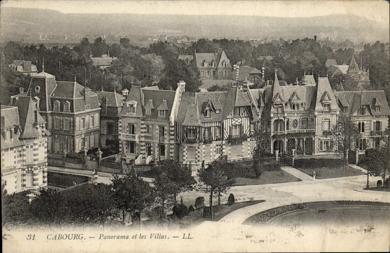 CPA Cabourg Panorama et les Villas