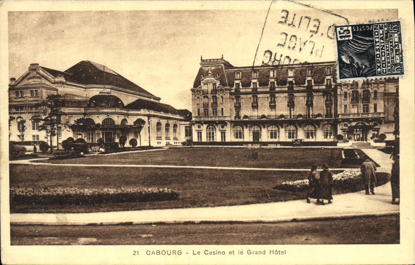 CPA Cabourg Le Casino et le grand Hotel
