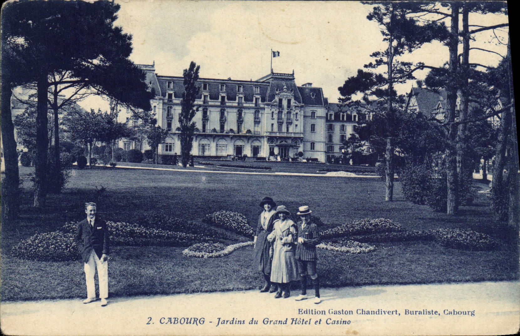 CPA Cabourg Jardins du Grand Hotel et Casino