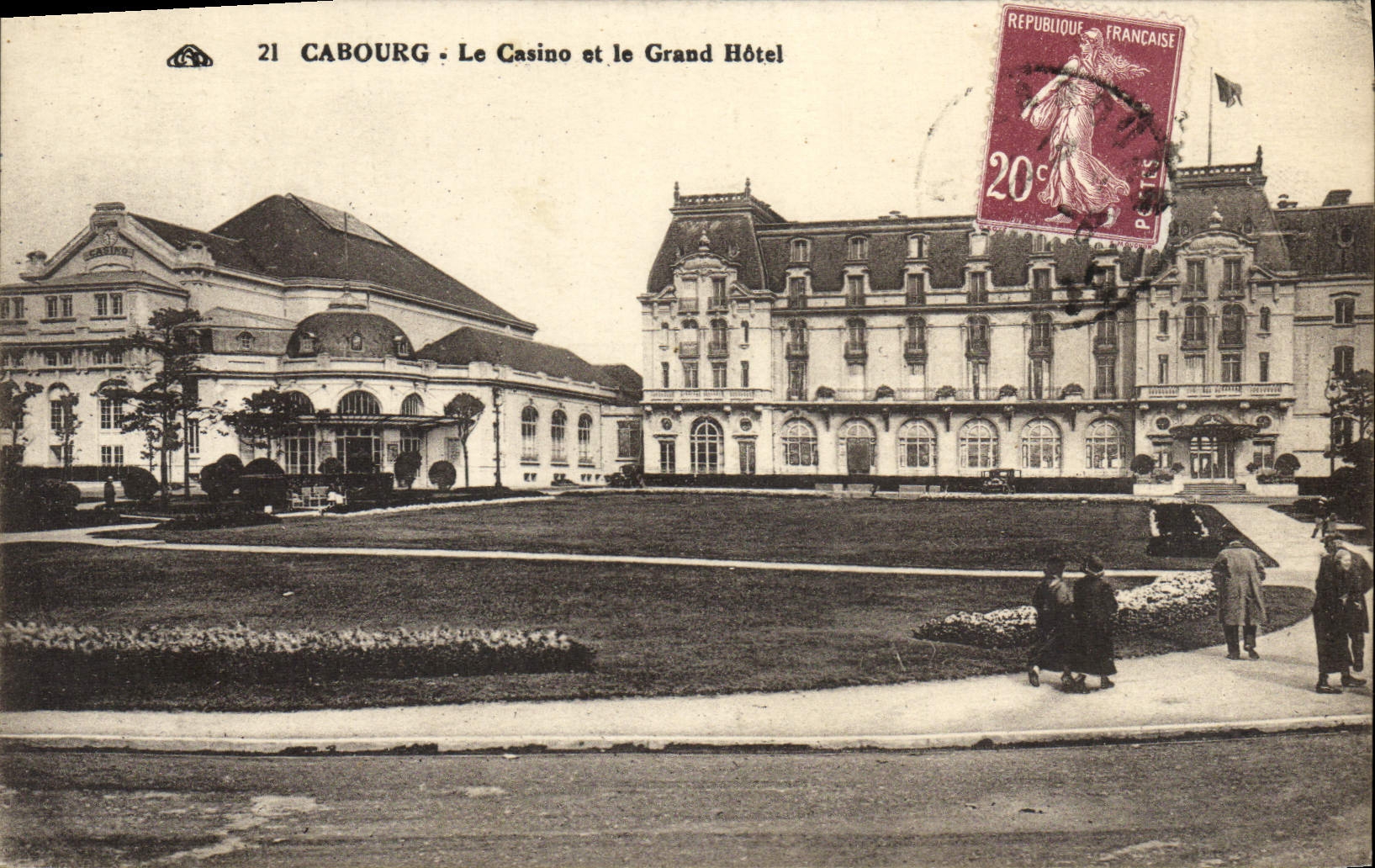 CPA Cabourg Le Casino et le Grand Hotel