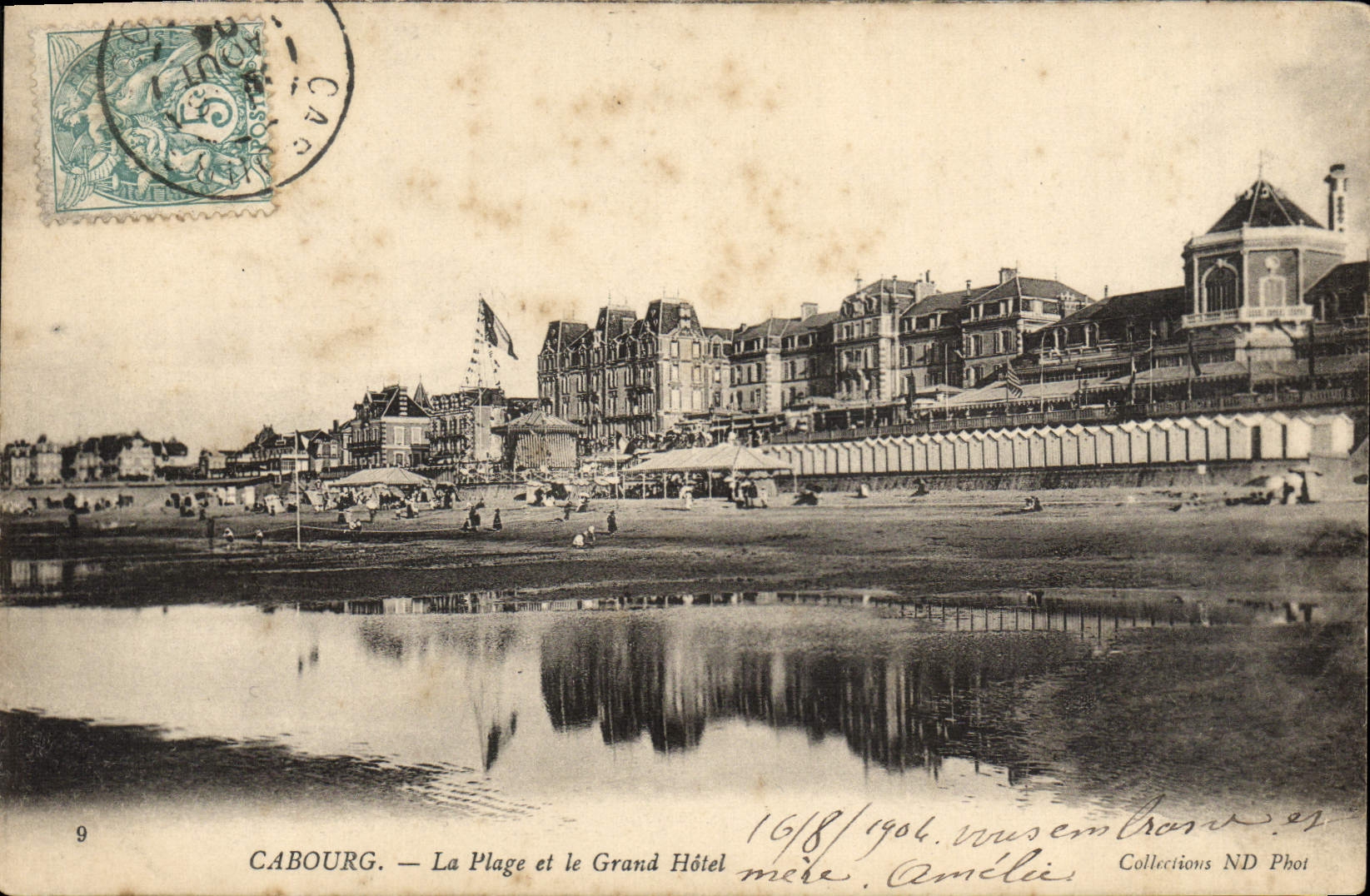 CPA Cabourg La Plage et le Grand Hotel 