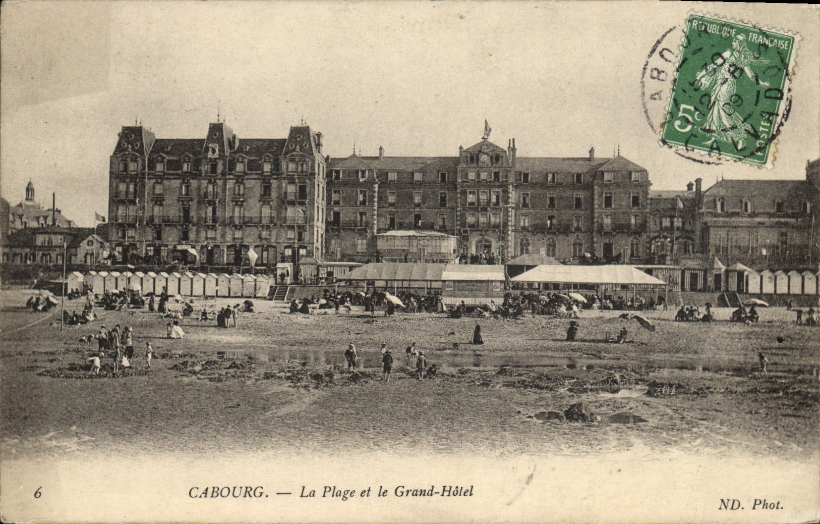 CPA Cabourg La Plage et le Grand Hotel 