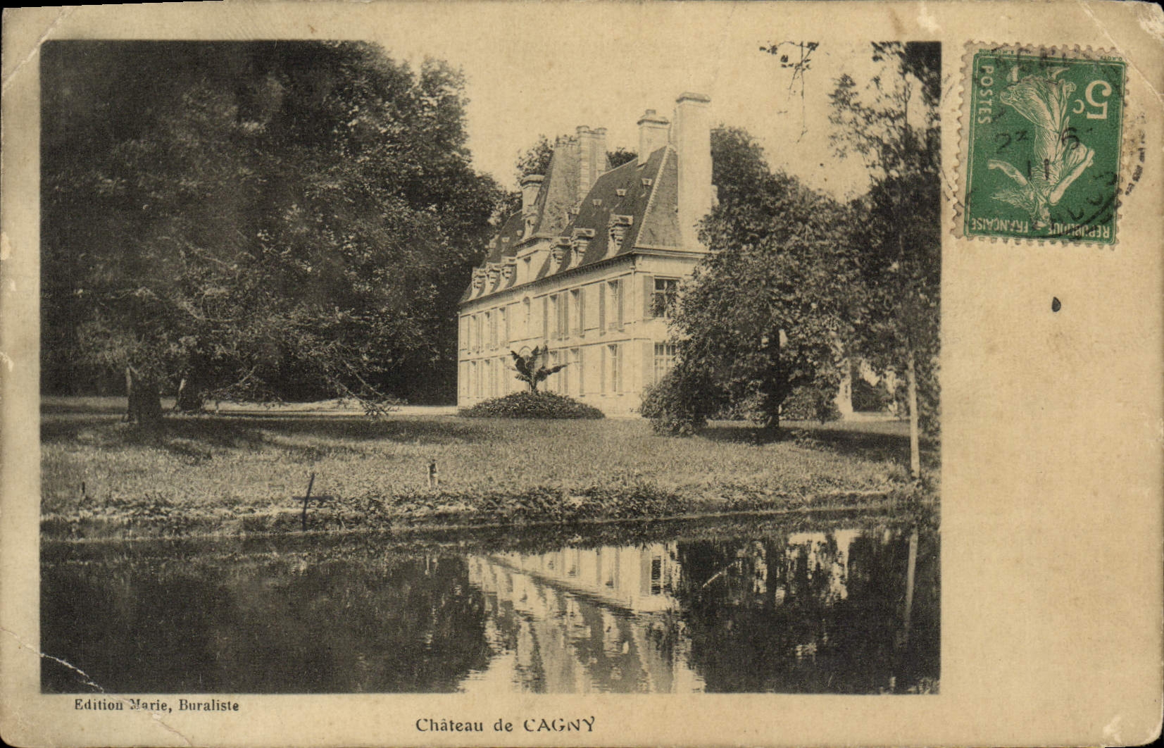 VINTAGE POSTCARD Castle of Cagny