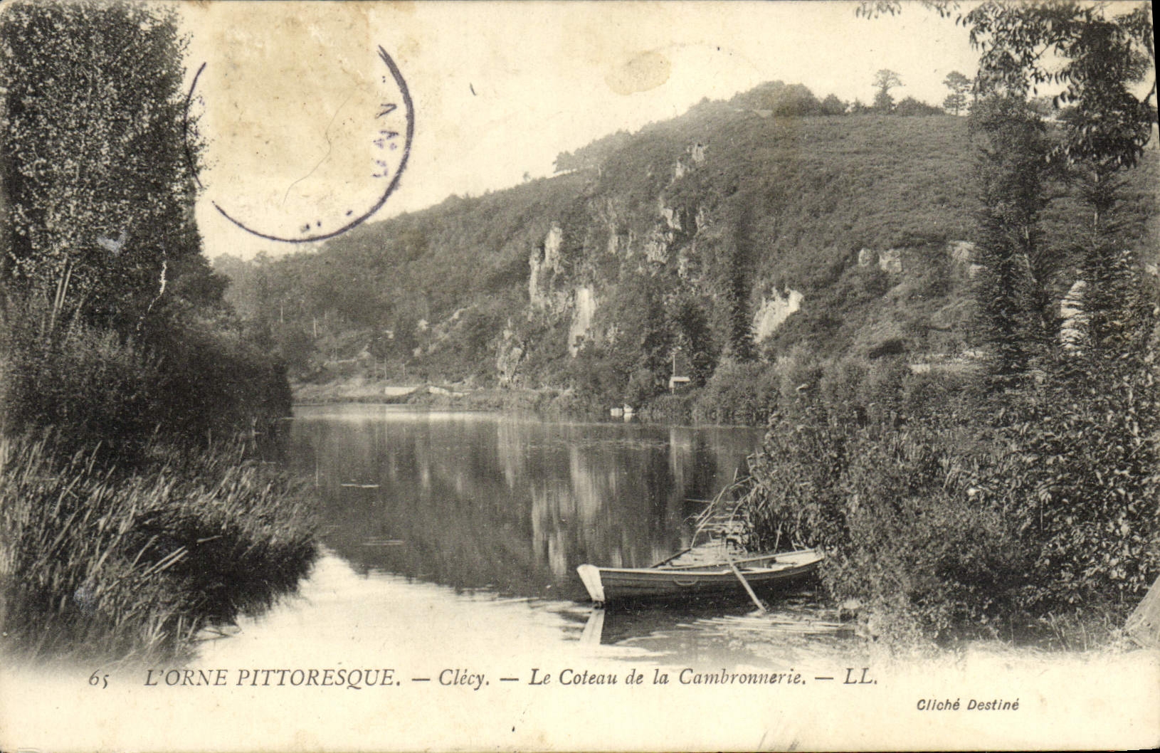 VINTAGE POSTCARD Clecy the Slope of Cambronnerie