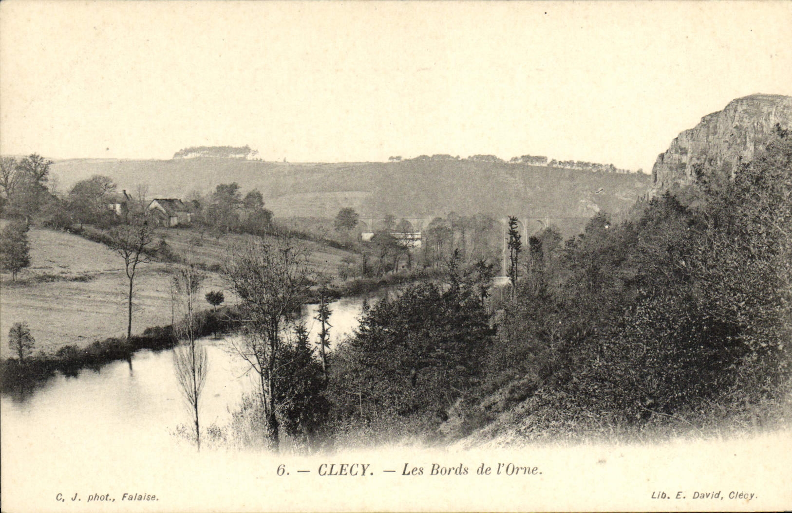 VINTAGE POSTCARD Clecy Edges of Orne