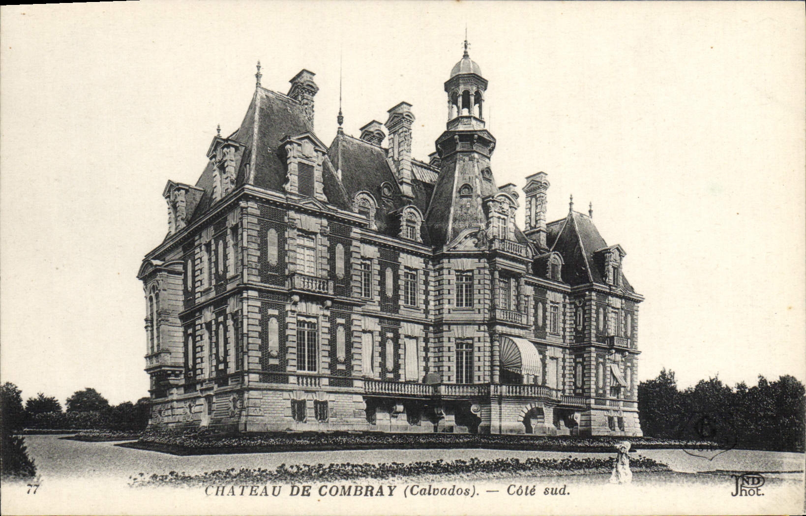 VINTAGE POSTCARD Castle of Combray Southern part