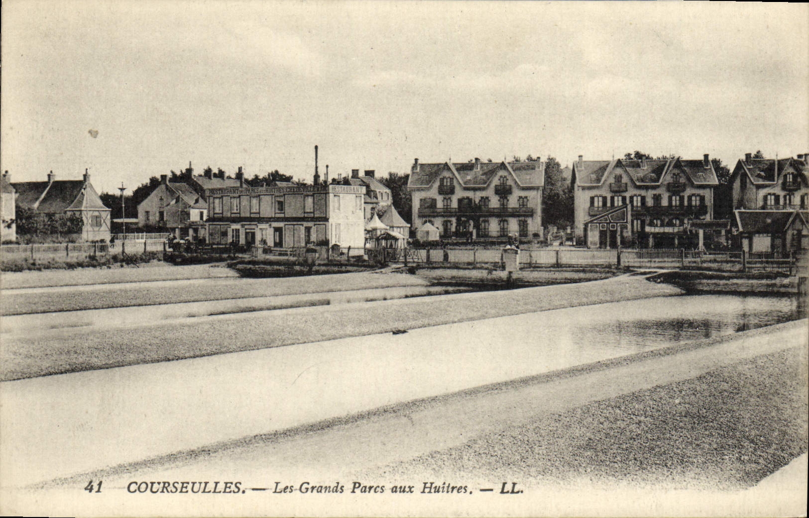 CPA Courseulles Les grands parcs aux huitres