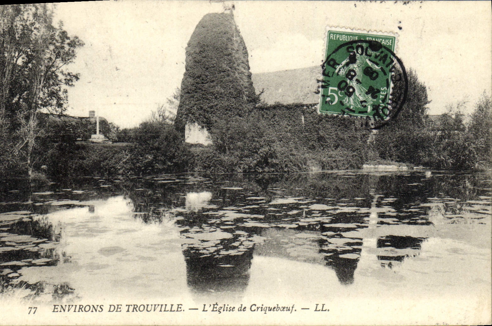 CPA Environs de Trouville L'Eglise de Cricqueboeuf