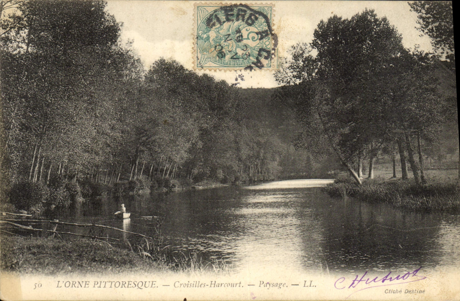 CPA Croisilles Harcourt Paysage 
