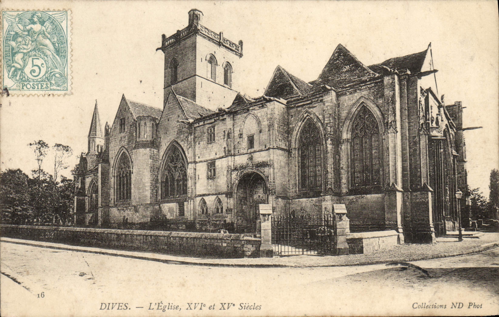 VINTAGE POSTCARD Divine the Church XVl E XV E Centuries