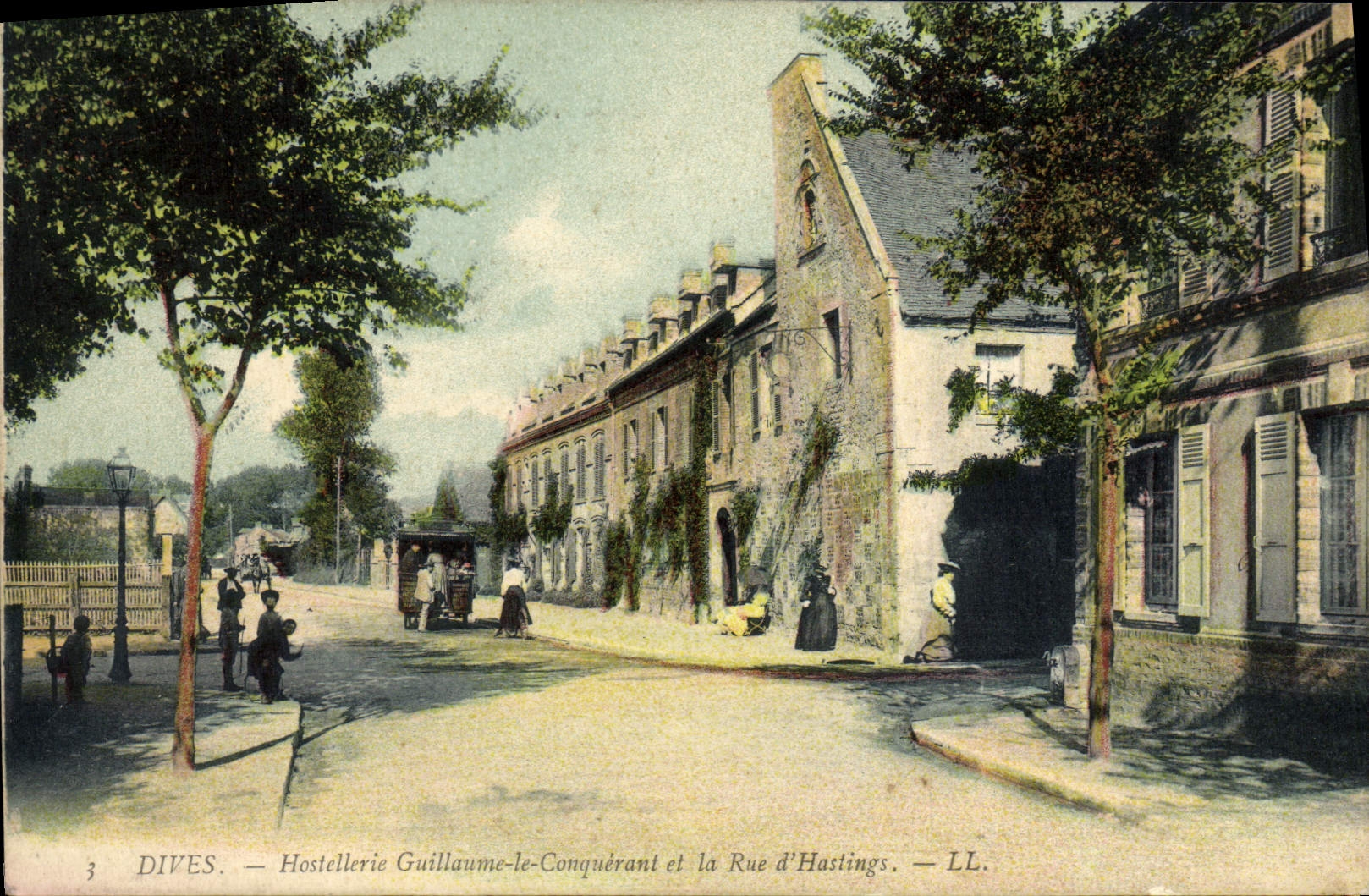 CPA Dives Hostellerie de Guillaume le Conquerant et la Rue d'Hastings