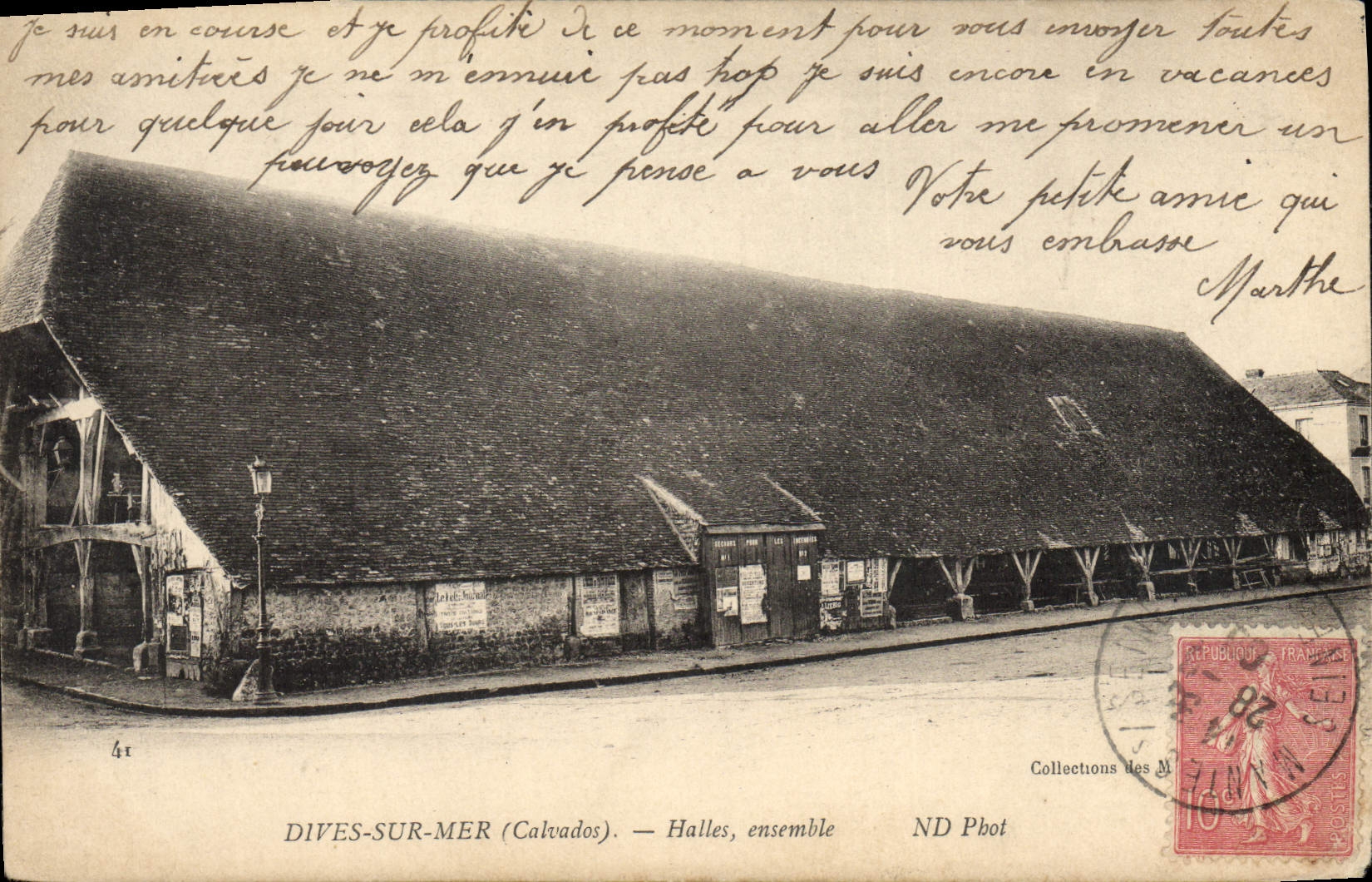 POSTAL de la VENDIMIA divina en mercados del mar junto