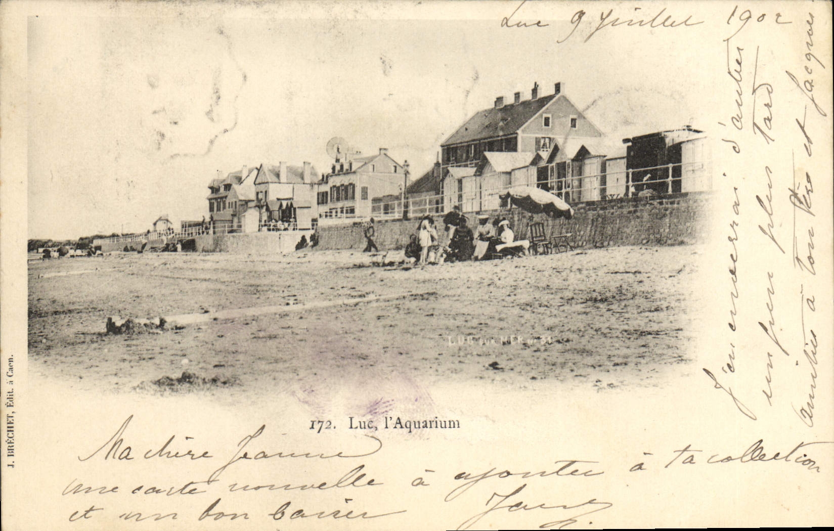 VINTAGE POSTCARD Luc the Aquarium