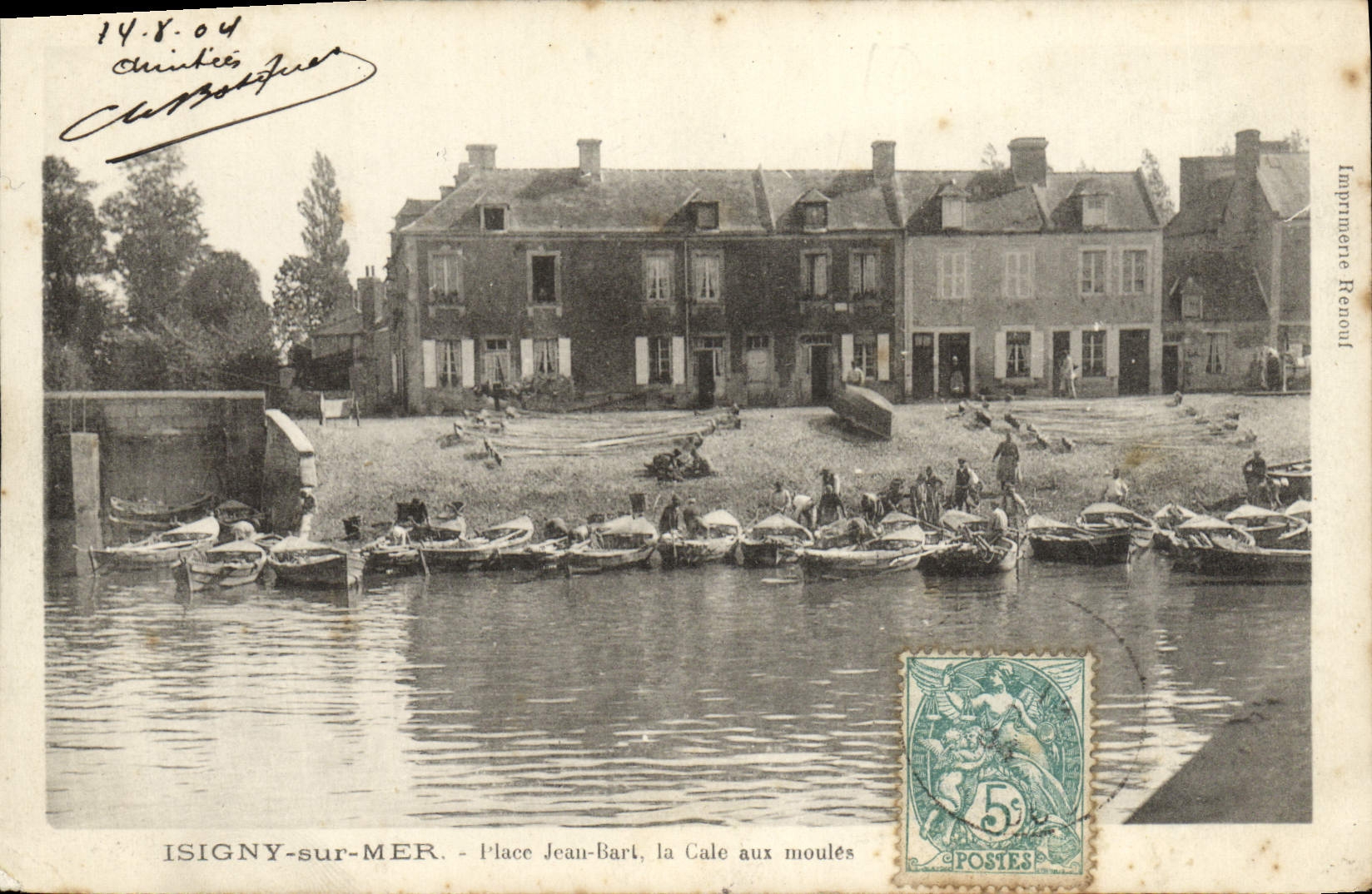 CPA Isigny Sur Mer jean bart la cale aux moules