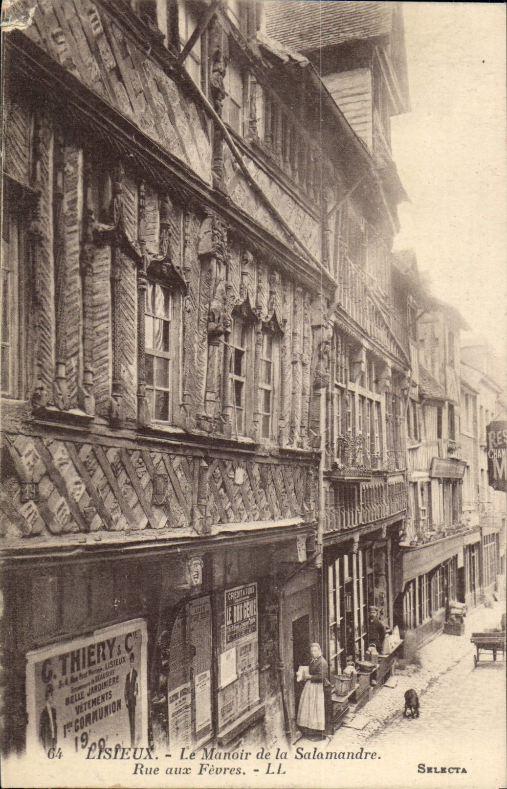 POSTAL Lisieux de la VENDIMIA el señorío de la calle del salamander al boilermen