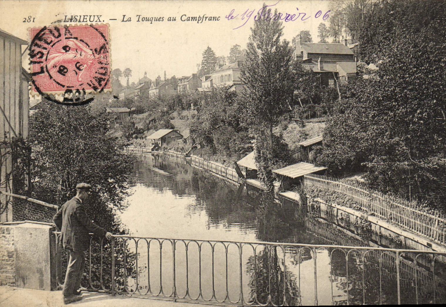 CPA Lisieux La touques au camp Franc 