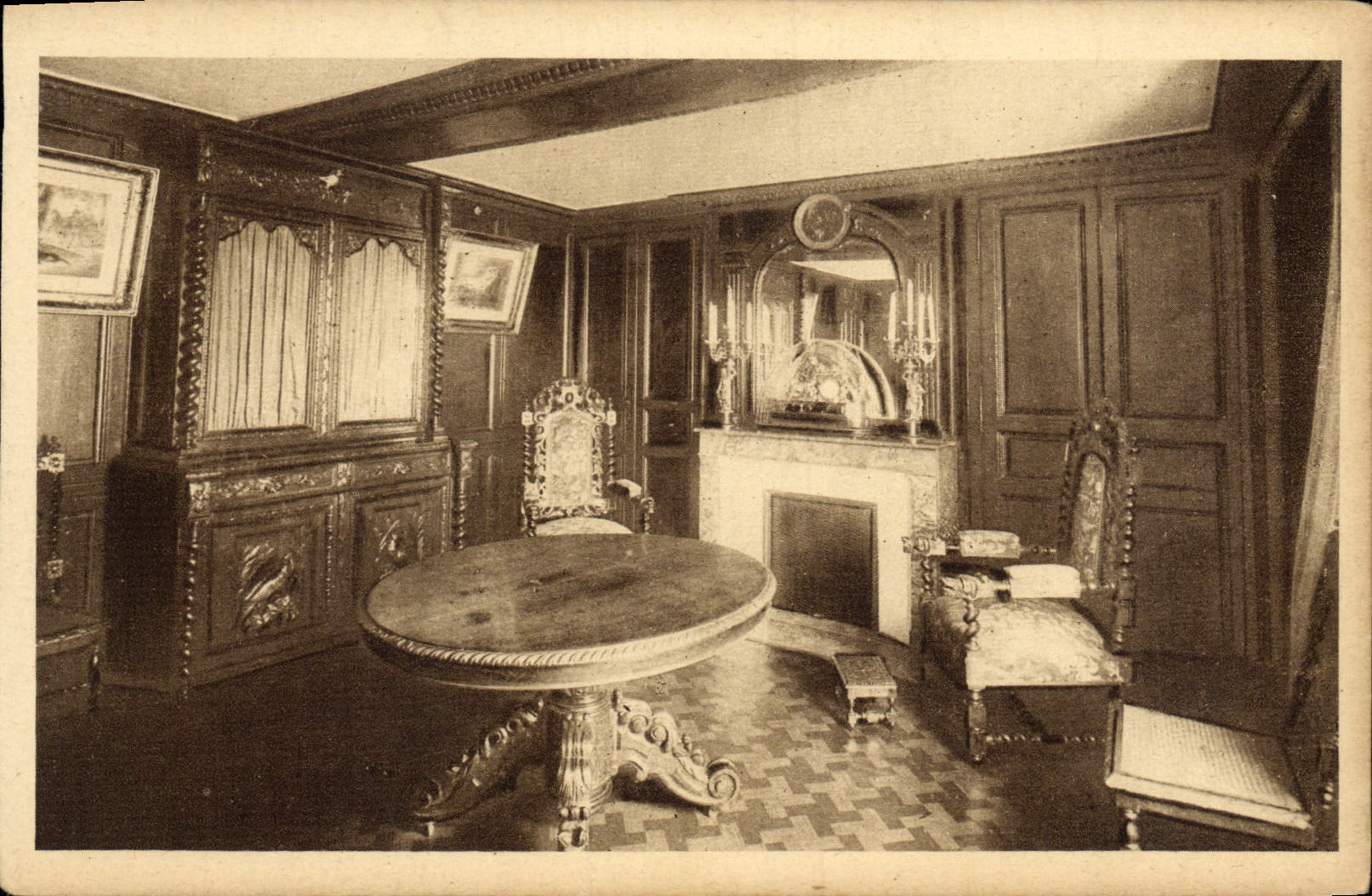 Comedor de Lisieux de la POSTAL de la VENDIMIA de Buissonnets